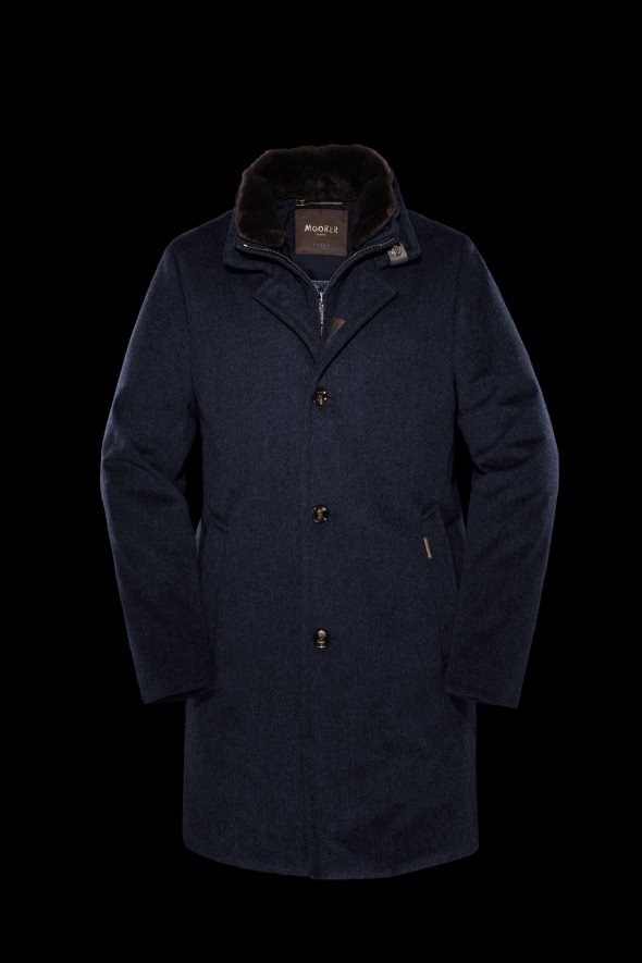 MooRER bond-fur-cs hombres azul RRD60469 vestir