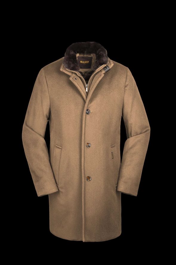 MooRER bond-fur-le hombres camello RRD604382 vestir