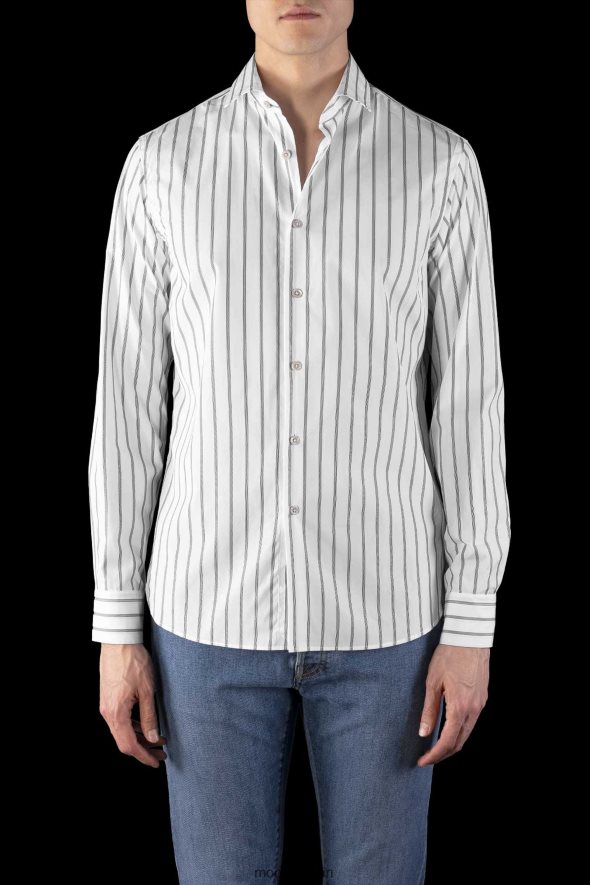 MooRER sorrento-um hombres blanco negro RRD604646 vestir