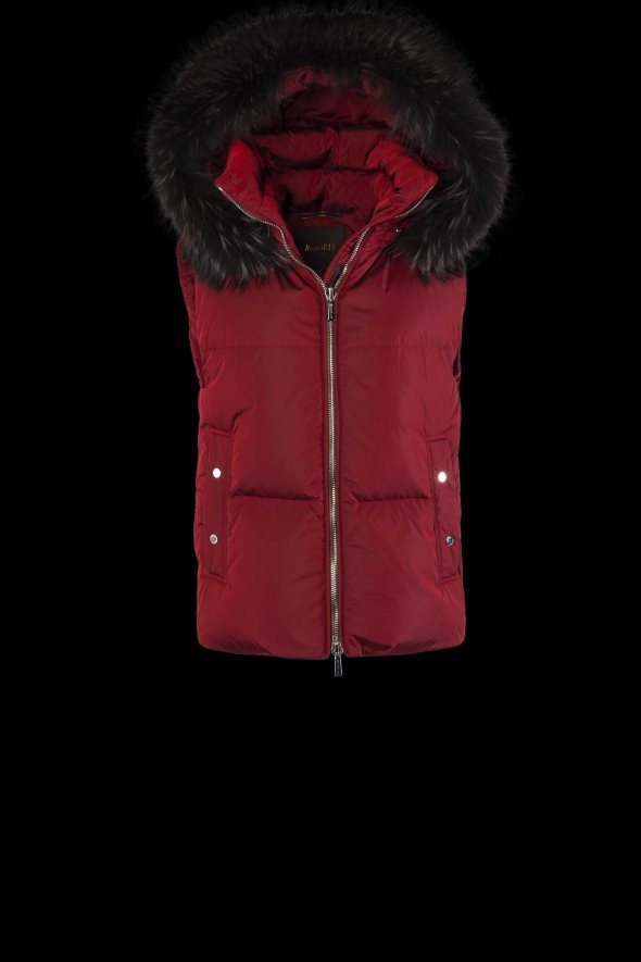 MooRER fuente-fur-amc mujer rojo RRD6041107 vestir